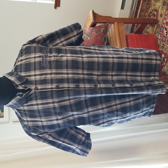 Harley-Davidson Men's Plaid Button Down Shirt - Picture 1 of 5
